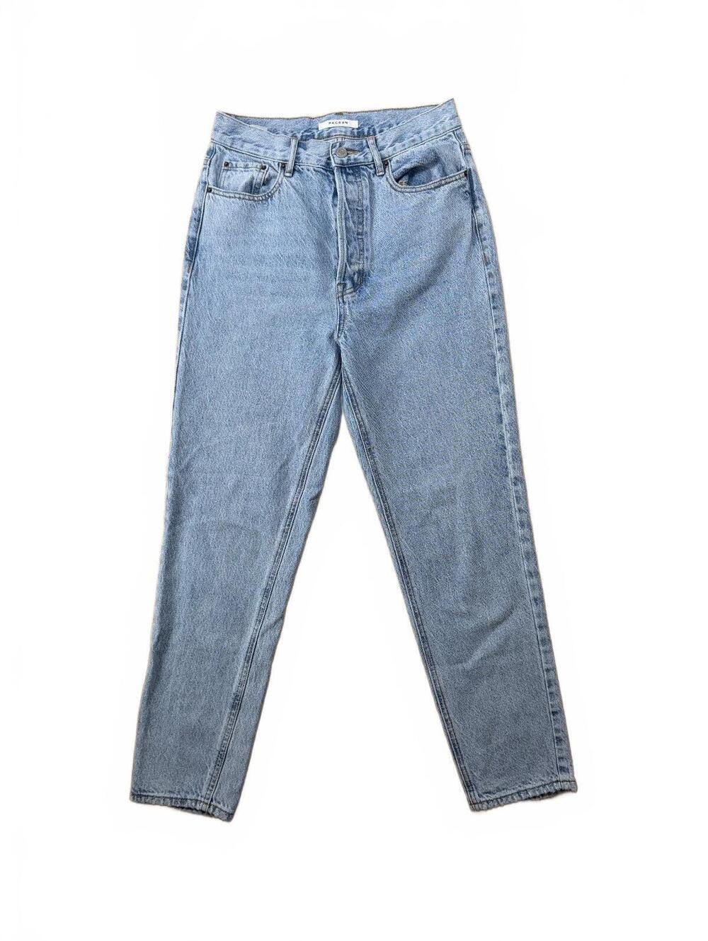 Pacsun Light Wash High-Waisted Straight Leg Jeans